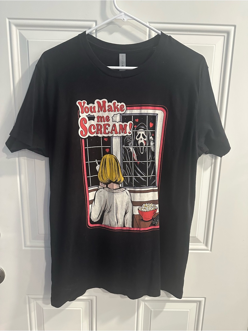 Scream Drew Barrymore Ghostface T-Shirt black medium you make me scream